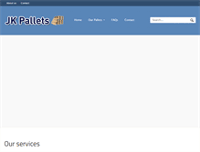 Tablet Screenshot of jkpallets.com